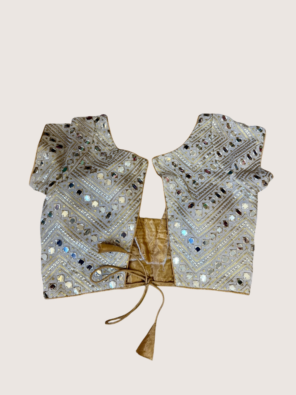 Silver & Gold Mirror Blouse
