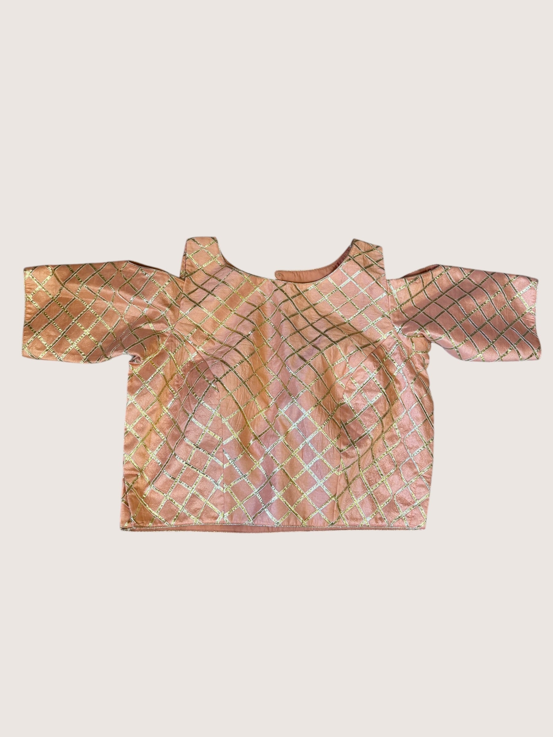 Peach & Gold Blouse