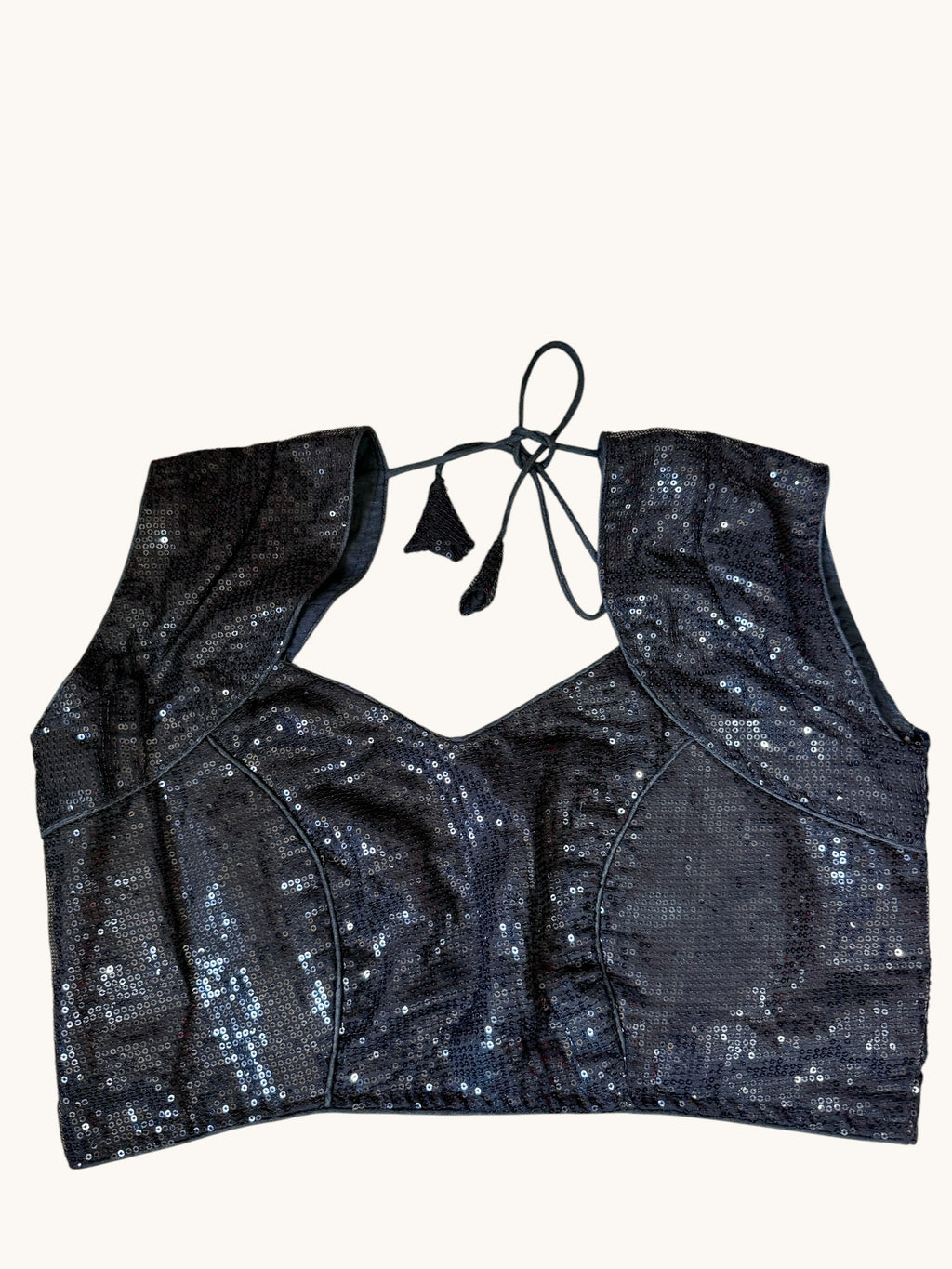 Black Sequins Blouse