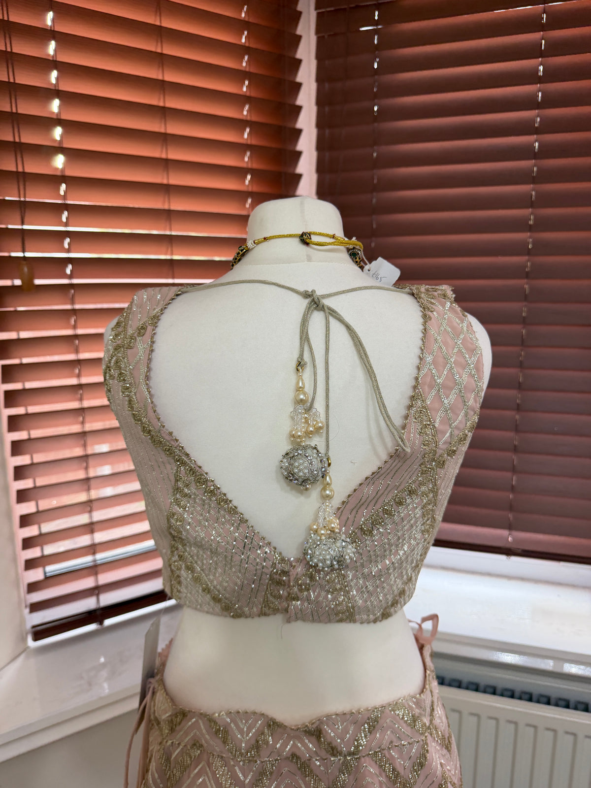 Champagne & Blush Embellished Lehenga Set