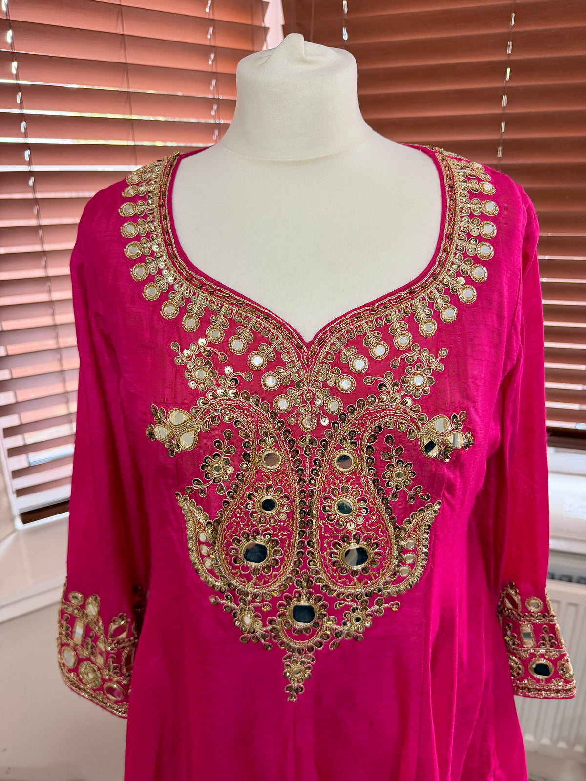 Magenta Pink Sharara with Matching Dupatta
