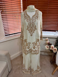 Ivory Gold Embroidered Kurta Set