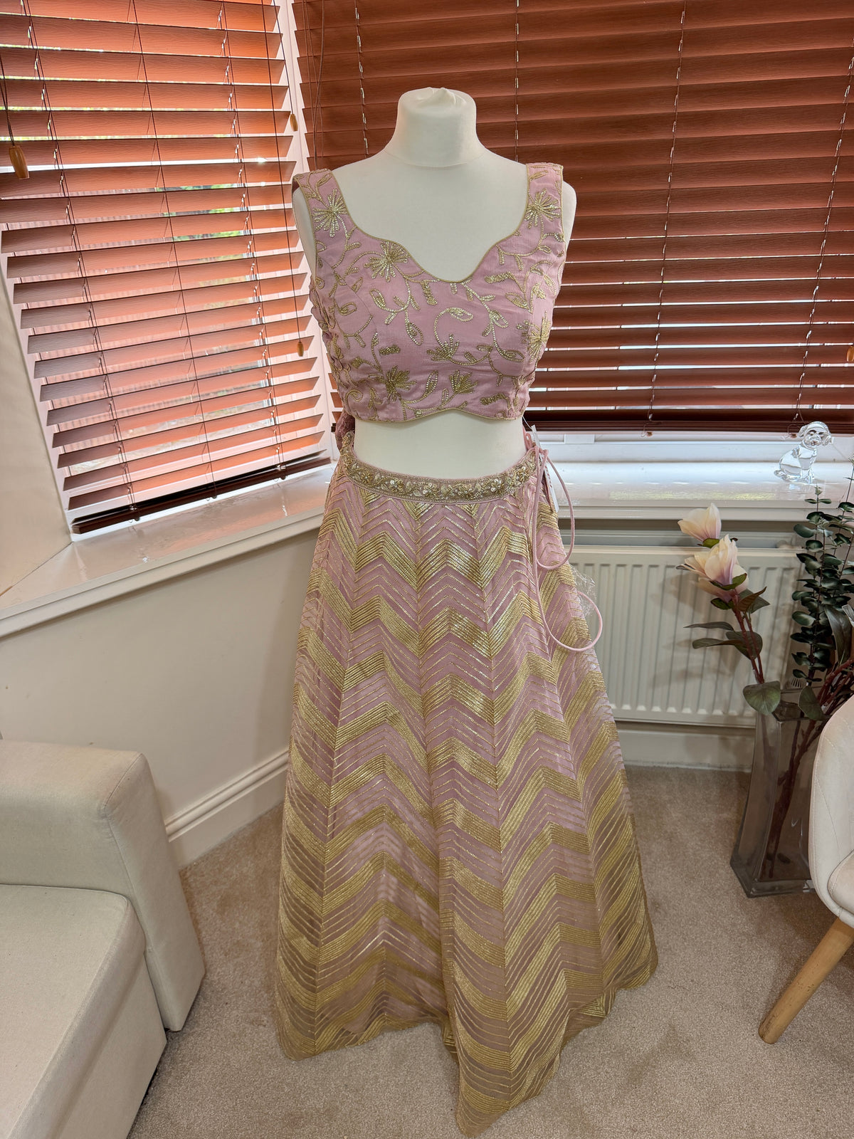 Pink & Gold Lehenga