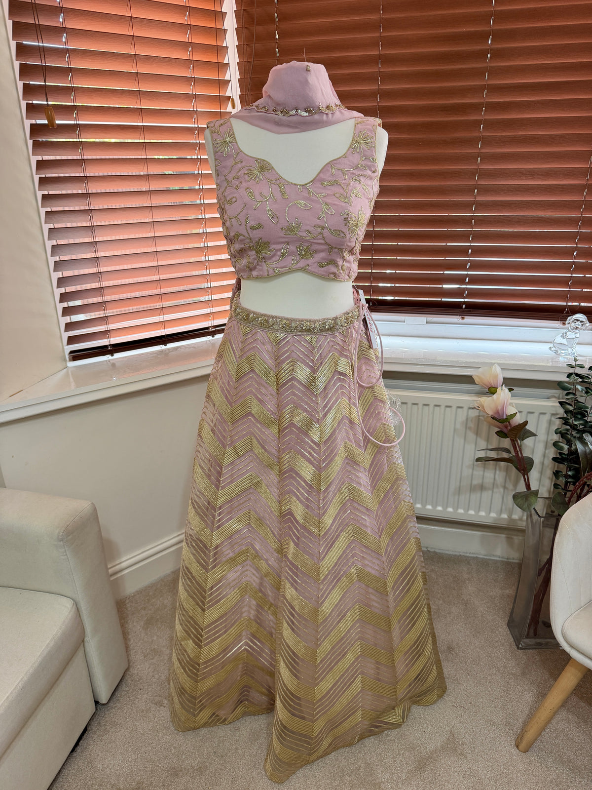 Pink & Gold Lehenga