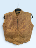 Antique Gold Lace Waistcoat Blouse – front view