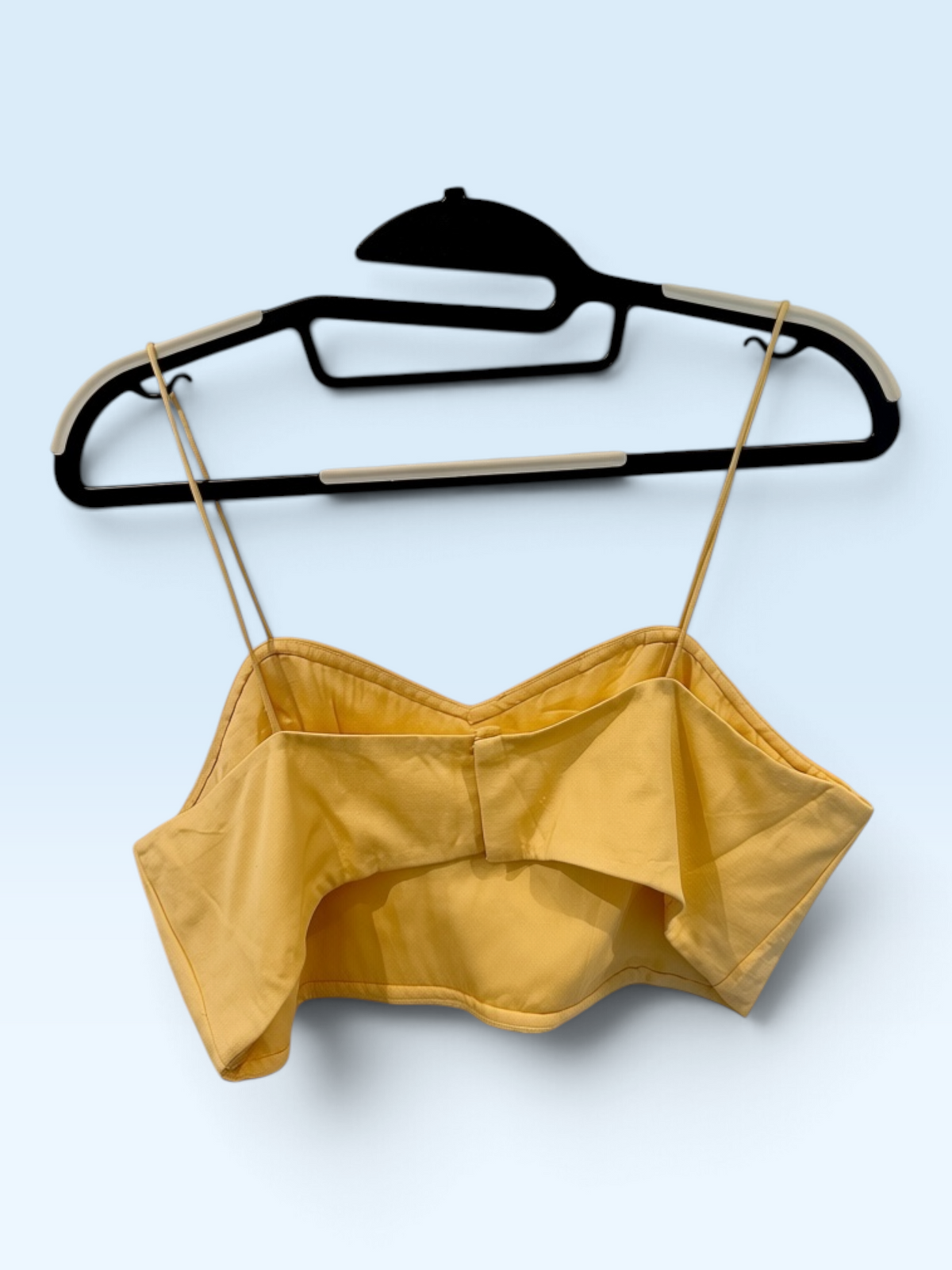 Gold Satin Bustier Blouse – back view